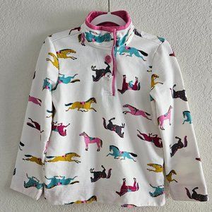Joules Girls Horse Sweatershirt